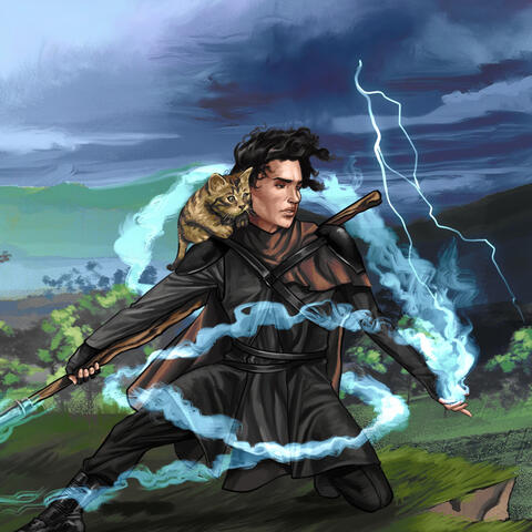 artwork of a scottish wildcat kitten made in midjourney AI